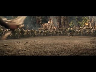 lotar against the chernoruk of the destroyer varcraft. 2016. moment from the film