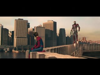 tony stark  picks up kostyum u piter prker    man -pope